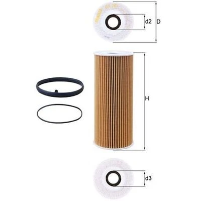 Oil Filter For Audi A6 C6 3.0 TFSI Quattro Mahle 06E115405A 06E115405C 06E115466 - Image 1 of 4