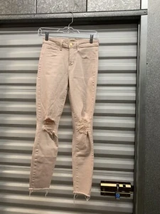 L'agence Women's Margot High Rise Skinny Jean in Quartz Destruct Size 25 x 26 - Picture 1 of 10