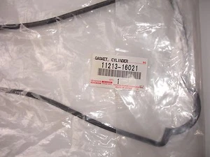 Toyota FABRICANTE DE EQUIPOS ORIGINALES 4 EDADES 20V Negro Top Plateado Cubierta Válvula Junta Set 11213-16021 - Imagen 1 de 3