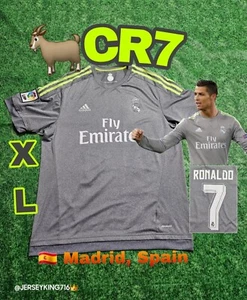 🇪🇸Adidas Real Madrid CF Ronaldo#7  2015/2016 away  Jersey XL  - Picture 1 of 14