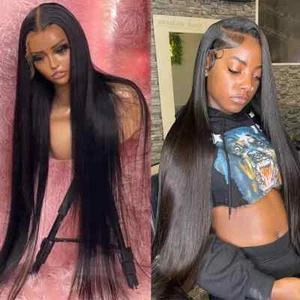 13x4 13x6 Hd Lacing Front Wig 30 32 34 inch Straight Lacing Front Wig - Bild 1 von 13