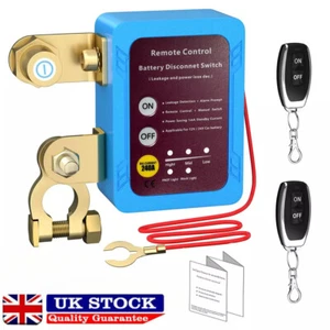 12V Car Battery Disconnect Isolator Relay Master Switch W/ 2pcs Wireless Remote - Picture 1 of 9