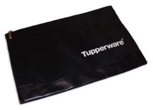 Bolso Tupperware Cartera con Cremallera con Bolsillos Interiores Logotipo Blanco y Negro ❤️ - Imagen 1 de 2