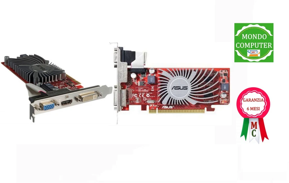SCHEDA GRAFICA PCI EXPRESS  ATI RADEON 512MB EAH 5450 SILENT  ASUS  DDR2  - Immagine 1 di 1