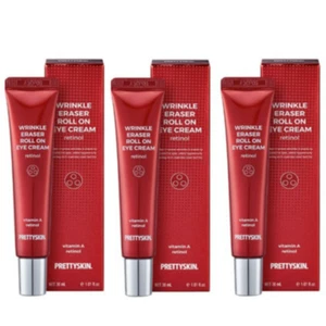 Crema para ojos PrettySkin borrador de arrugas roll on retinol 30 ml (1,0 oz) X 3ea - Imagen 1 de 8