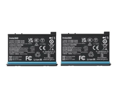 Original Insta360 X4 Batteries (2-Pack) - Long-Lasting & Reliable
