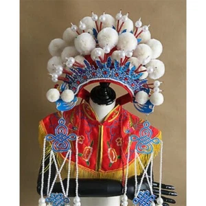 Chinese Peking Opera Phoenix Coronet Crown Costume Wedding Collection Headdress - Picture 1 of 30