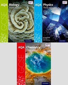 AQA GCSE Triple Science x 3 Books Bundle : Biology, Physics, Chemistry - Picture 1 of 2