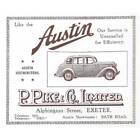 EXETER Pike & Co Austin Motor Car Distributors Vintage Advertisement c1935