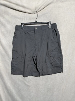 Columbia GRT Shorts Mens M Gray 100% Nylon Convertible Zipper Pockets Fishing - Image 1 of 4