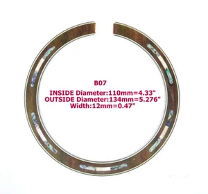 ACOUSTIC GUITAR GREEN ABALONE INLAY ROSEWOOD ROSETTE B07 - Picture 1 of 1