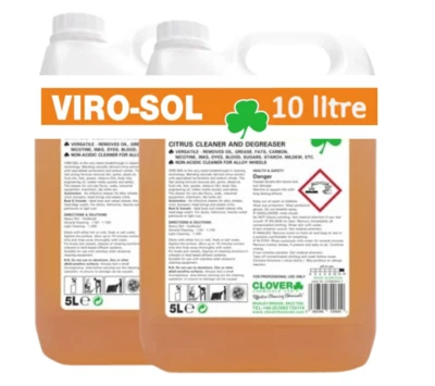 CLOVER CHEMICALS Viro-Sol Professional Citrus Kitchen Cleaner & Degreaser 10L by Janit-X