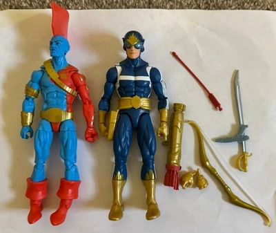 Hasbro Marvel Legends YONDU & STAR LORD Figura Lote Guardianes de la Galaxia Retro Foto 1 de 3