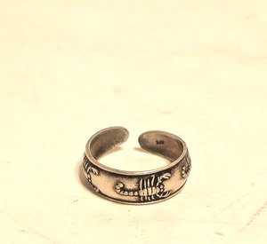 Anillo Puntera Escorpión Plata de Ley 925 Ajustable Nuevo De Colección - Imagen 1 de 3