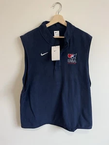 NEU Nike USA Wrestling Fleece Weste Sweater Jacke Herren XL blau Pullover 1/4 Zip - Bild 1 von 3