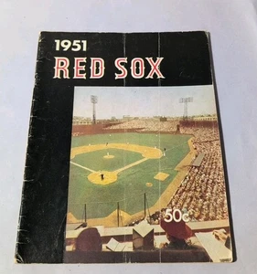VINTAGE 1951 BOSTON RED SOX MLB OFFICIAL YEARBOOK RARE COVER - Picture 1 of 3