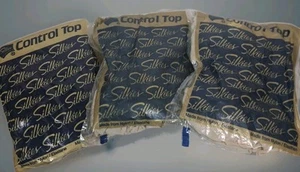Silkies Control Top Hose Support 3 Pair Sz Med-Ivory Off-White 070209 - Bild 1 von 5