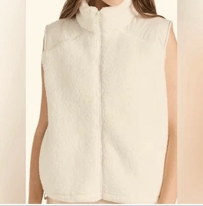 Sweaty Betty Canyon Sherpa Winterweste weiß Größe 10 neu ohne Etikett - Bild 1 von 14