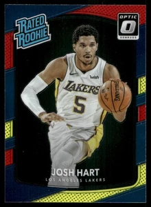 2017-18 Donruss Optic #171 Josh Hart Red and Yellow Los Angeles Lakers Rookie - Picture 1 of 2
