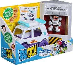 DC Comics Teen Titans Go! T-Car Pizza Launcher Cyborg Set Actionfigur Kinder Spielzeug - Bild 1 von 6