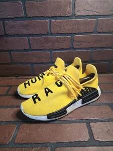 Adidas Pharrell x NMD Human Race Yellow Size 11.5 BB0619 - Picture 1 of 9