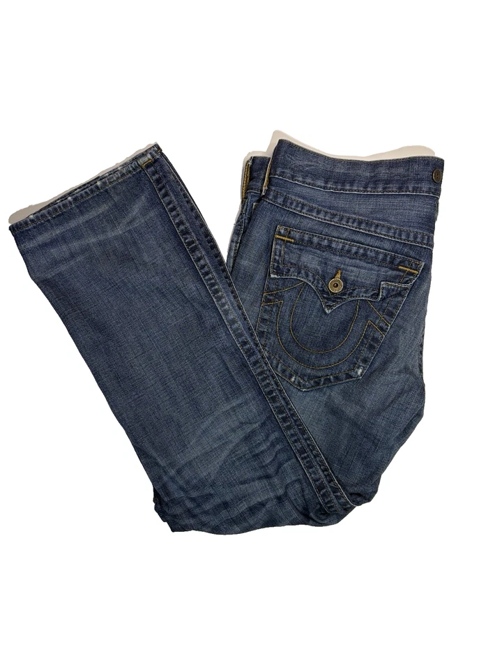 True Religion Men's Jeans Ricky Size 40x30 Kodak Black Icon Cut Denim Pants Y2k - Image 1 of 4