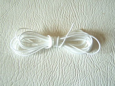 TOILET BATHROOM LIGHT SWITCH PULL BRAIDED CORD ONLY 2m METRES LONG 1.3mm Ø THICK - Image 1 of 3