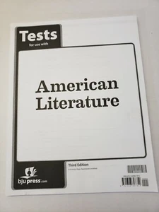 Bob Jones BJU Press 11th Grade American Literature Student Tests 3rd Edition  - Imagen 1 de 3