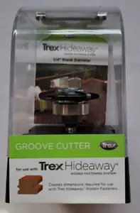 TREX GROOVE CUTTER ROUTER BIT TREX HIDEAWAY 1/4" SHANK DIAMETER - Picture 1 of 2