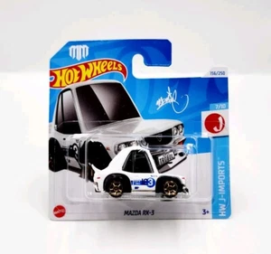 2024 Hot Wheels Mazda RX-3 Rx3 13b Rotary - Tooned White - Short Card  - Bild 1 von 4