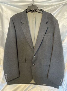 Mens 44L Blazer Levis Sportswear Action Suit Tailored Jacket Business Gray - Picture 1 of 9