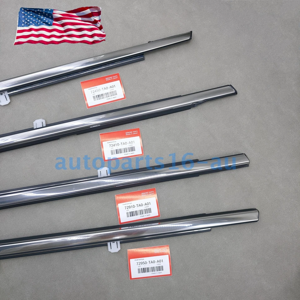 New Weather Strip Outside Window Moulding Trim Seal Belt For Honda Accord 08-12 - Image 1 of 4