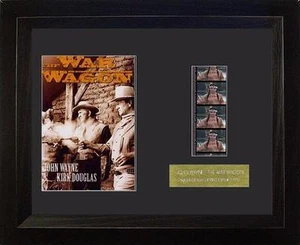John Wayne War Wagon Limited Edition Genuine 35mm Film Cells Framed & Matted - Picture 1 of 2