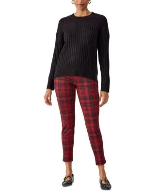 Sanctuary 女式罗纹圆领套衫毛衣黑色 X 码小号 — 第 1/3 张图片