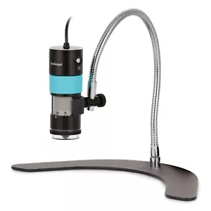 Amscope 5.1MP Polarized Handheld 10X-280X LED USB Microscope-Gooseneck+Tbl Stand - Picture 1 of 6