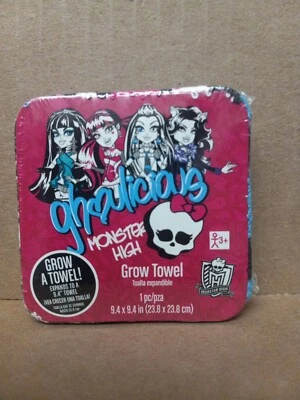 3x Toalla de Maquillaje Ghoulicious Monster High 9.4"x9.4" 2014 Nueva Foto 1 de 4