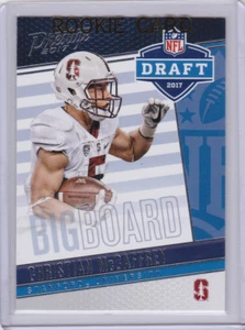 CHRISTIAN McCAFFREY ROOKI ECARD Stanford Cardinals 2017 NFL DRAFT Prestige RC - Picture 1 of 2