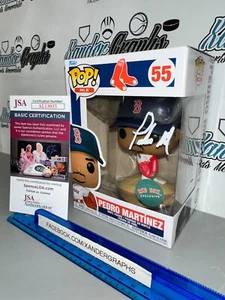 PEDRO MARTINEZ 55 RED SOX EXCL SIGNED AUTOGRAPHED BASEBALL MLB FUNKO POP-JSA COA - Picture 1 of 8