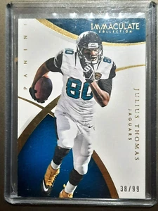JULIUS THOMAS-2015 IMMACULATE COLLECTION-SUPER THICK-SER #38/99 🏈 FOOTBALL CARD - Picture 1 of 3