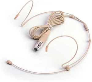 skin Mini headset Microphone 3 pins xlr plug for AKG samson Wireles System - Picture 1 of 6