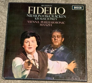 FIDELIO BEETHOVEN NILSSON MAAZEL DECCA 2 LP juego de caja WB GR ENVÍO GRATUITO A EE. UU. Y CDN - Imagen 1 de 3