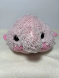 Uncute Pink Blobby the Blobfish Fuzzy Plush Big Nose 8 Inches Long - Picture 1 of 10