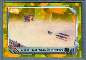 2024 Topps Star Wars Chrome Sapphire Tough Start for Anakin Podracing Gold - Picture 1 of 2