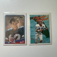 1988 Topps Jim Kelly #221 & 1995 Topps Florida Hotbed #FH13