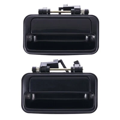 Door Handle Outer for Suzuki Swift 89-99 Set of 2 Black REAR LEFT+RIGHT - image 1 of 2