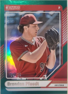 2024 panini donruss brandon pfaadt green refractor /25 - Image 1 of 3