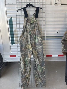 Rattlers Brand Camouflage Bib Overalls Coveralls Pants Made in USA Large - Picture 1 of 6