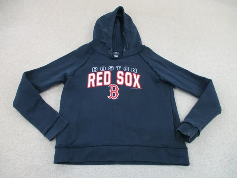 Boston Red Sox Sweater Womens Medium Blue Baseball Hoodie Sweatshirt Ladies A37 Cover