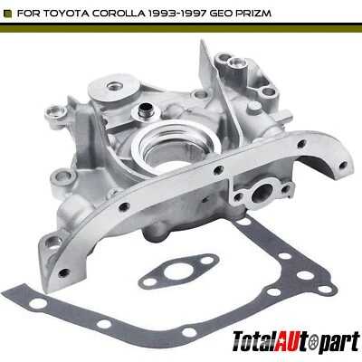发动机油泵适用于丰田卡罗拉 1993 - 1997 Geo Prizm 1993 - 1995 L4 1.6L DOHC — 第 1/4 张图片