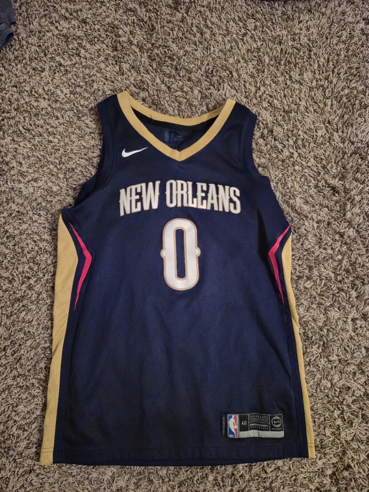 New Orleans Pelicans Jersey SM Cousins Mens Blue Basketball Sports NBA - Image 1 of 2